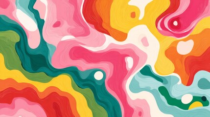 Vibrant Abstract Swirls: A Symphony of Color