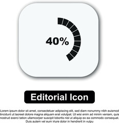 Loading Bar Icon. Progress bar loading, status bar. Vector Illustration