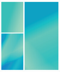 Naklejka premium Abstract Gradient Composition Vibrant, Teal Cyan White, Design Or Template 