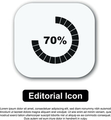 Loading Bar Icon. Progress bar loading, status bar. Vector Illustration