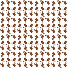 Seamless Pattern Chocolate Bars Background Design