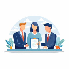 business people in office