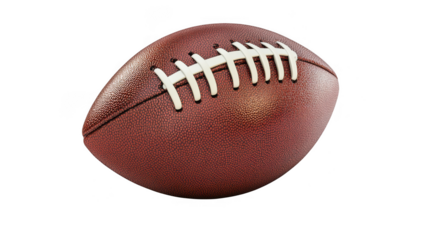 American football ball isolated on transparent background