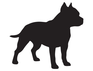 STAFFORDSHIRE DOG SILHOUETTE