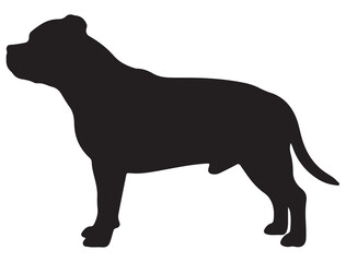 STAFFORDSHIRE DOG SILHOUETTE