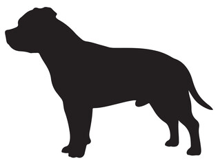 STAFFORDSHIRE DOG SILHOUETTE