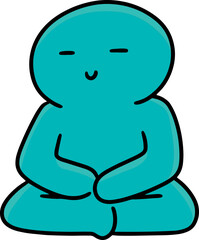 Fototapeta premium Illustration of meditation 