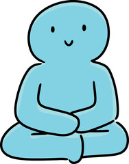 Illustration of meditation
