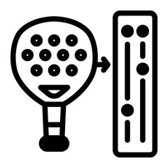 This Padel Score Keeper icon is suitable for Padel, Racket Sport, etc