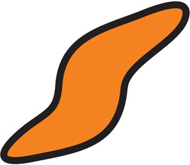 Orange Abstract Shape