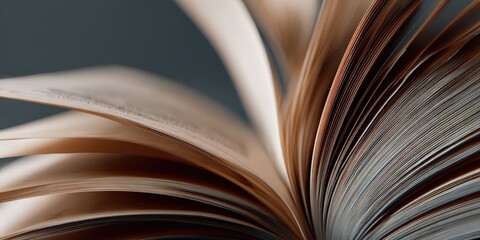 Minimalist Clean Book Cover Mockup with Slight Curl Effect for Presentations
