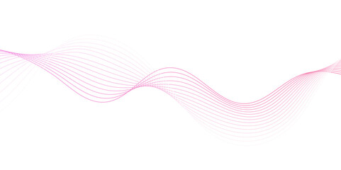 pink wave curve lines banner background design. Digital frequency track equalizer. Stylized line art background. modern soft luxury texture with smooth and clean vector subtle background illustration