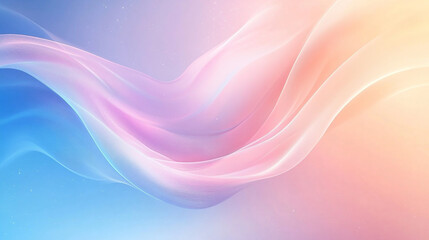 Pastel Gradient with Flowing Abstract Waves