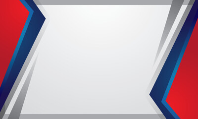 Blue and red geometric certificate background