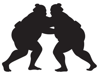  SUMO WRESTLER SILHOUETTE