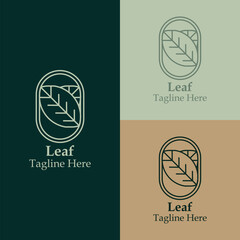 leaf line logo for company