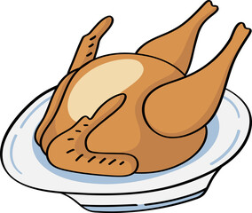 Simple Handdrawn Thanksgiving Turkey