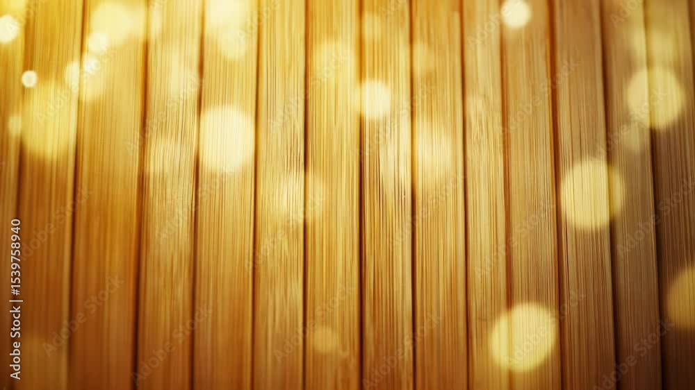 Poster a close-up shot of a curtain with lights shining through, great for use as a decorative element or t