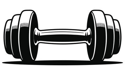 dumbbell isolated on white background