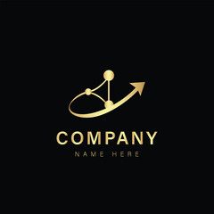 Business logo design featuring a company icon and vector illustration representing business concepts and branding