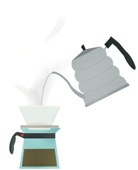드립 커피 일러스트