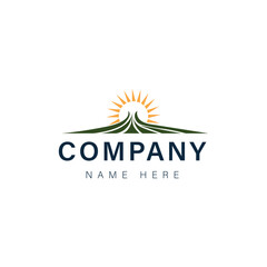 Abstract company logo design featuring a vector icon with nature-inspired elements like tree leaf and flower symbolizing health eco and business identity concept