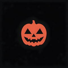halloween pumpkin icon logo