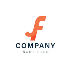 Naklejka premium Modern vector company logo design with symbol and text for business branding