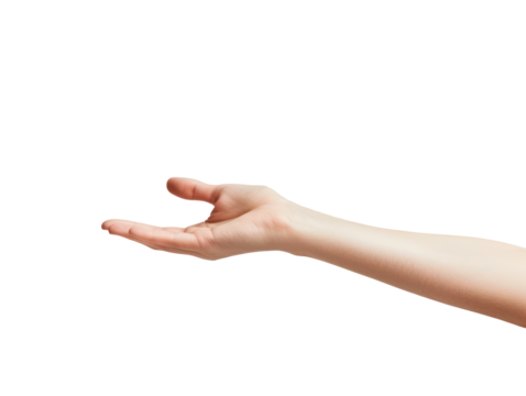 A human hand reaching out with fingers spread apart.