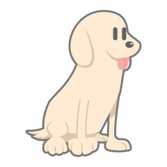 ポップなゴールデンレトリーバー