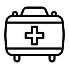 Obraz premium This First Aid Kit icon is suitable for Camping, Outdoor Activity, Summer Vacation, etc
