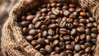 Fototapeta premium Harvesting coffee beans coffee farm photography natural environment close-up quality and aroma