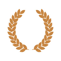 Golden Laurel Wreath for Awards and Celebrations Laurel wreath vector