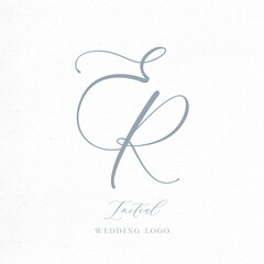 ER Initial Wedding Logo Monogram