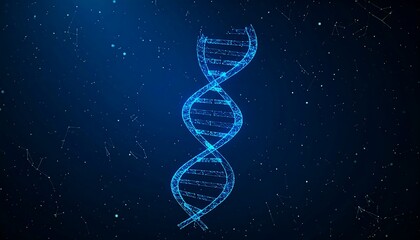 DNA Helix with Digital Art, and Science.