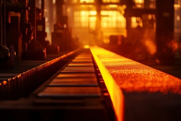 Steel plates stacked for industry closeup photo