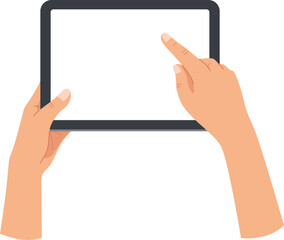 Hand Holding Tablet