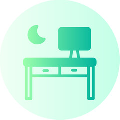 overtime gradient icon