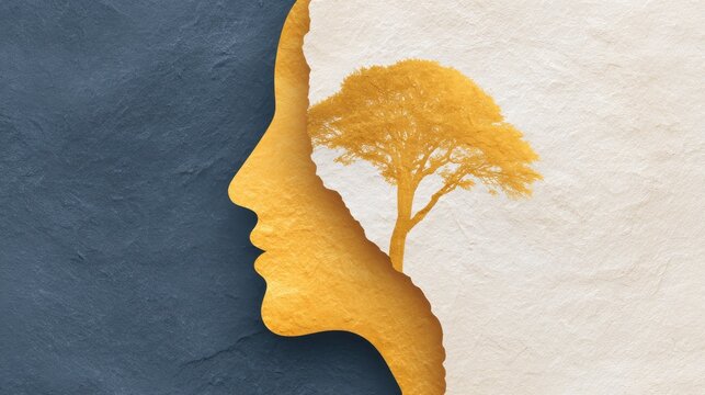 Spiritual development and courage. Changing thoughts and mindset. Positive thinking and growth mindset.