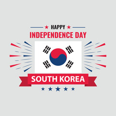 South Korea Independence Day Vector Illustration