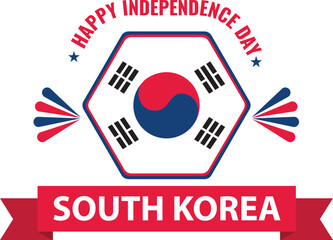 South Korea Independence Day Vector Illustration