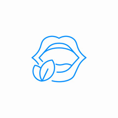 fresh breath icon sign vector