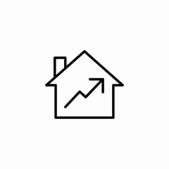 housing statistics icon sign vector