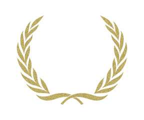 Golden Laurel Wreath Symbol of Victory and Achievement