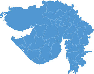 Set maps of Gujarat state, Gray Map of Gujarat , India
, Detailed vector Illustration of Gujarat map State and District map with neighbour geographical map of Gujarat State.