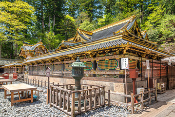 View at the Shinto Temple Karamon gate in Nikko - Japan