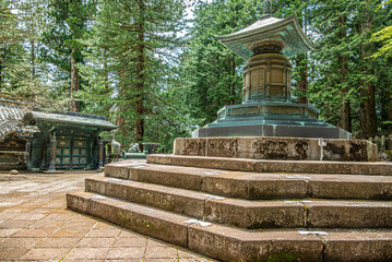 View at the Shinto Shrine Okushahoto in Nikko, Japan