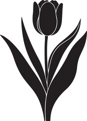 TULIP FLOWER SILHOUETTE