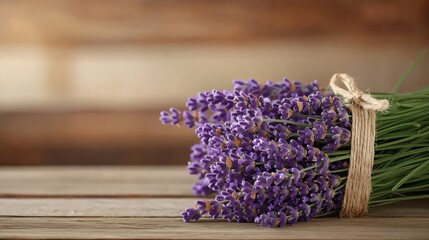Handpicked lavender bunches tied with twine, exuding a calming and rustic charm