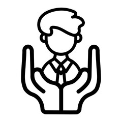 human right Line Icon